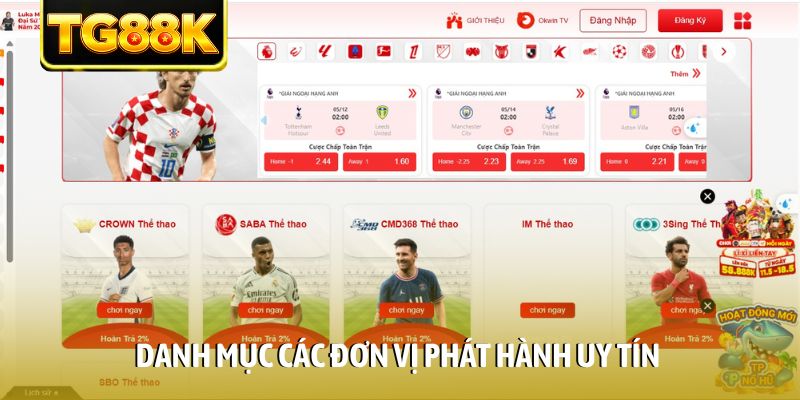 Danh mục các đơn vị phát hành uy tín
