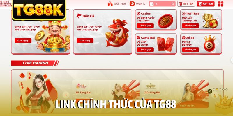 link chính thức của TG88